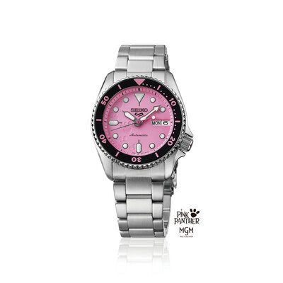 Seiko 5 Sports Automatic SRPM07K1 Pink Panther Limited Edition 9999pcs (+ reserveriempje)