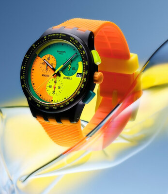 Swatch Neon Signal Flag SUSB422