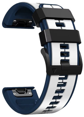 Siliconen bandje Ricardo 26mm (pro Garmin Fenix 8/7X/6X (51mm), Tactix aj.), wit, QuickFit