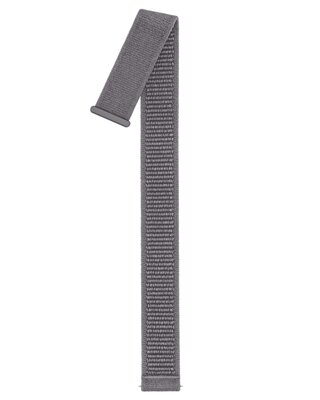 Textielen horlogeband Hirsch Vocem L 41409030-0, grijs, klittenband, délka L, Quick Release