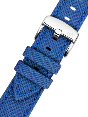 Textielen horlogeband Morellato Peschici 6170E46.065 M, blauw, gerecycled materiaal