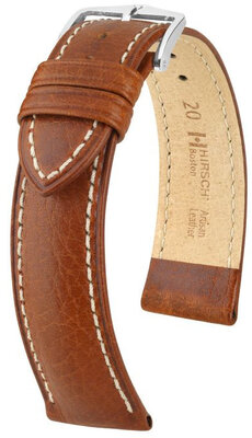 Leren riem Hirsch Boston L 01302070NQ-2, bruin, kalfsleer, lengte L