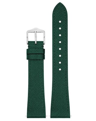 Leren horlogeband Hirsch Giffone L 01875040-2, groen, kalfleer, lengte L, Quick Release