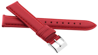 Leren riempje JVD R41307 12mm, rood