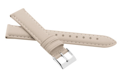 Leren riempje JVD R41321 18mm, beige