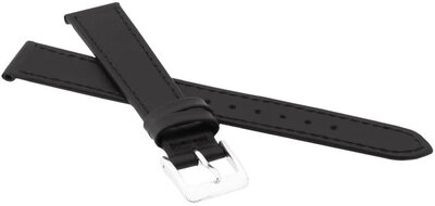 Leren riempje JVD R18201 16mm, zwart