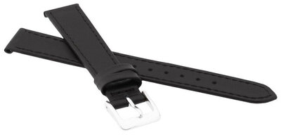 Leren riempje JVD R18201 20mm, zwart