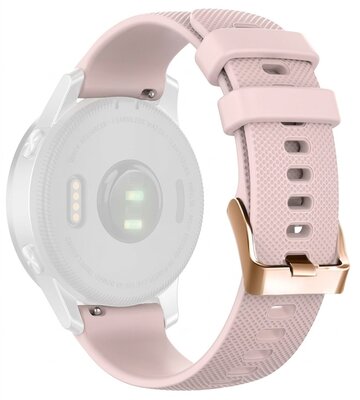 Siliconen bandje Ricardo 18mm (pro Garmin Venu 2S/3S, Vívoactive 4S, Forerunner 265S, Venu 4 (41mm) aj.), roze V2, Quick Release