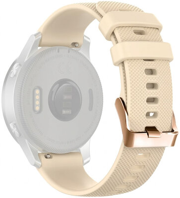 Siliconen bandje Ricardo 20mm (pro Garmin Venu, Venu Sq, Venu Sq 2, Venu 2 plus aj.), beige, Quick Release