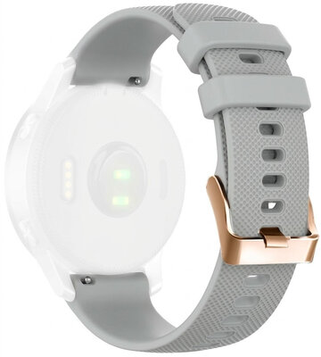 Siliconen bandje Ricardo 20mm (pro Garmin Venu, Venu Sq, Venu Sq 2, Venu 2 plus aj.), grijs V2, Quick Release