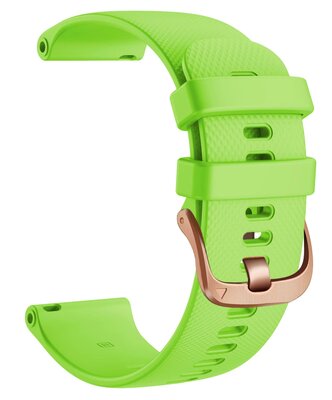 Siliconen horlogeband Ricardo Aprica 18mm, Green, Quick Release