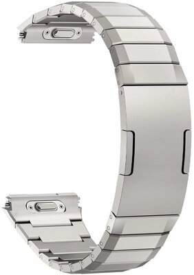 Titanium horlogeband Ricardo Crévacol (voor Huawei Watch GT 6 Pro), QuickFit, Silver