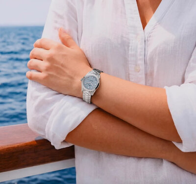 Edox Grand Ocean Date Lady Quartz 53103-3m-bucn