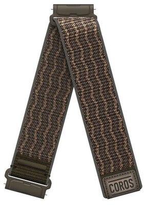 Nylon riempje Coros (pro Nomad), bruin, Quick Release, verlengde lengte