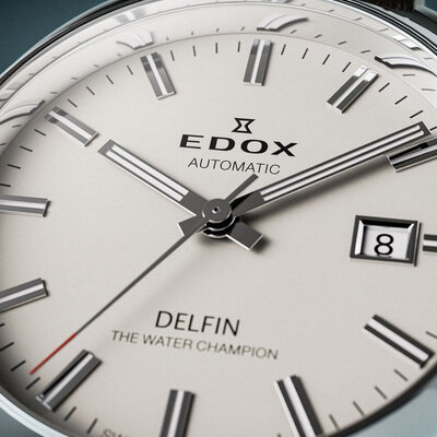 Edox Delfin The Original 1961 Automatic 80143-3m-ain Delfin re-edition 65th Anniversary Limited Edition 265pcs (+ reserveriempje)
