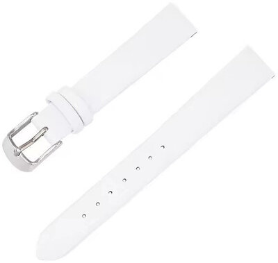 Leren horlogeband Ricardo Vicenza, wit, Quick Release