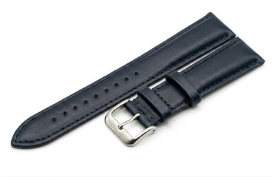 Leren horlogeband Ricardo Pescara, blauw, lengte XL