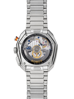 Robot Robotic One Silver 2501ST01 Automatic Chronograph (+ reserveriempje)