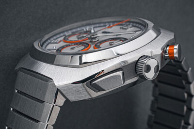 Robot Robotic One Silver 2501ST01 Automatic Chronograph (+ reserveriempje)