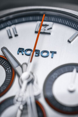 Robot Robotic One Silver 2501ST01 Automatic Chronograph (+ reserveriempje)