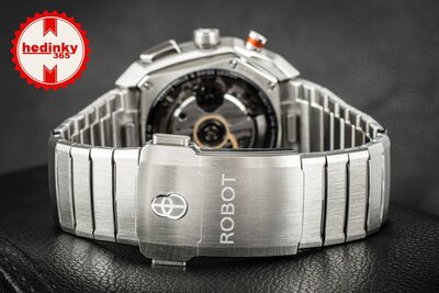 Robot Robotic One Silver 2501ST01 Automatic Chronograph (+ reserveriempje)