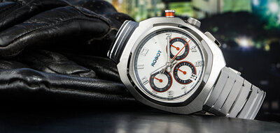 Robot Robotic One Silver 2501ST01 Automatic Chronograph (+ reserveriempje)