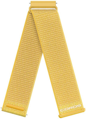 Nylon riempje Coros (pro Apex 4 42mm, Pace 4, Pace Pro aj.), geel, Quick Release