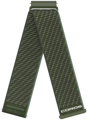 Nylon riempje Coros (pro Apex 4 46mm, Nomad), groen, Quick Release