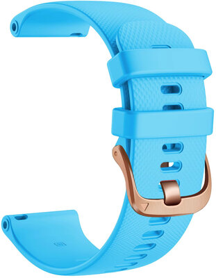 Siliconen horlogeband Ricardo Aprica 18mm, Blue, Quick Release