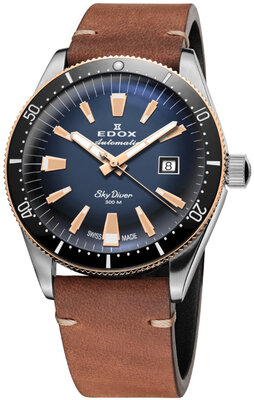 Edox SkyDiver Automatic Date 80126-357RNM-BUIDR Limited Edition (+ reserveriempje)