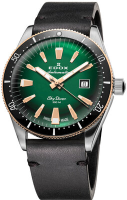 Edox SkyDiver Automatic Date 80126-357RNM-VIR Limited Edition (+ reserveriempje)