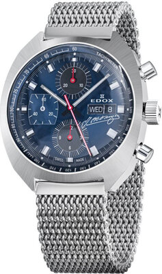 Edox Sportsman Automatic 01132-3BU-BUGN Fangio Limited Edition 115pcs (+ reserveriempje)