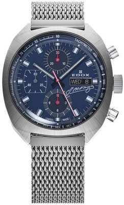 Edox Sportsman Automatic 01132-3BU-BUGN Fangio Limited Edition 115pcs (+ reserveriempje)