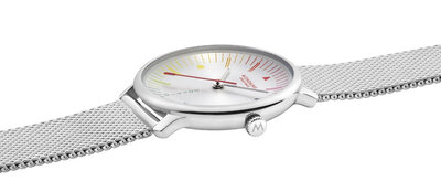 Mondaine Doppio Quartz MLE.33112.SM Bauhaus Inspired