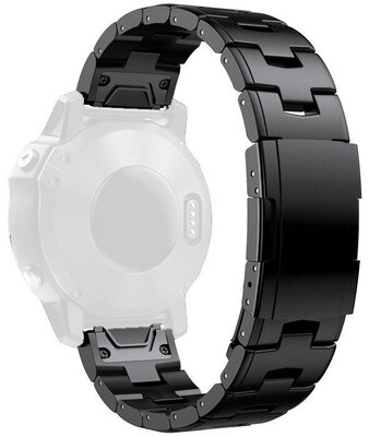 roestvrijstalen horlogeband Ricardo Cafragna 22mm, Black, QuickFit