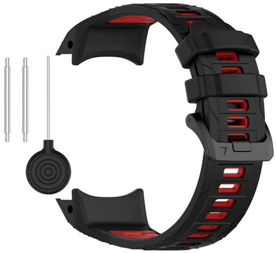 Siliconen horlogeband Ricardo Folgarida 22mm (voor Garmin Instinct 3, 45mm), Black V2