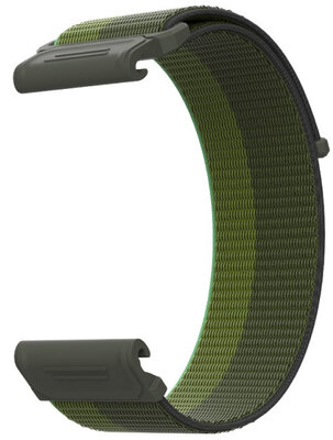 Nylon horlogeband Coros (voor Vertix 2), groen, QuickFit