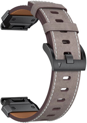 Leren horlogeband Ricardo Sappada 22mm, Gray, QuickFit