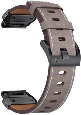Leren horlogeband Ricardo Sappada 26mm, Gray, QuickFit