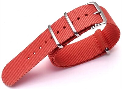 Nylon riempje Ricardo Kronplatz, rood V2, NATO