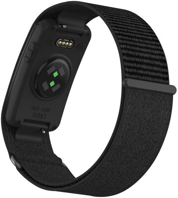 Nylon horlogeband Ricardo La Thuile (voor Garmin CIRQA), Black, L/XL, arm