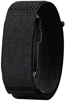 Nylon horlogeband Ricardo La Thuile (voor Garmin CIRQA), Black, L/XL
