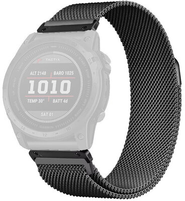 Roestvrijstalen horlogeband Ricardo Champoluc 20mm, Black, QuickFit
