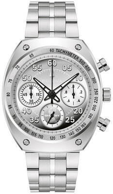 Bulova Archive Series "Shelby" Racer Chronograph Quartz 96K118 Limited Edition 9999pcs (+ reserveriempje)