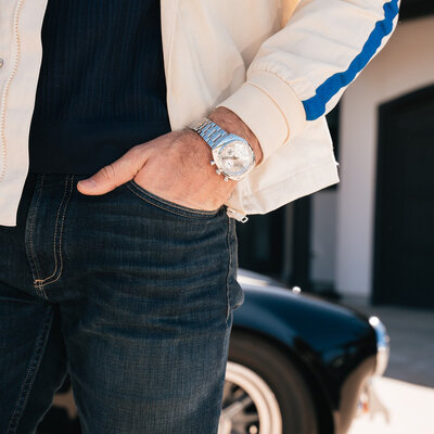 Bulova Archive Series "Shelby" Racer Chronograph Quartz 96K118 Limited Edition 9999pcs (+ reserveriempje)