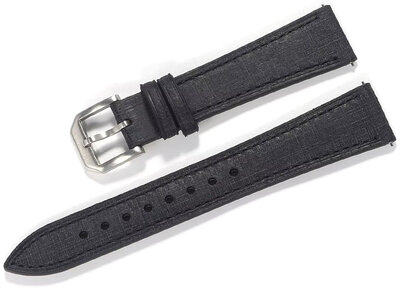 Leren riempje Ricardo Adria premium 20mm, Black, Quick Release
