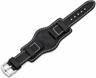 Leren riempje Ricardo Asti premium, Black, Quick Release