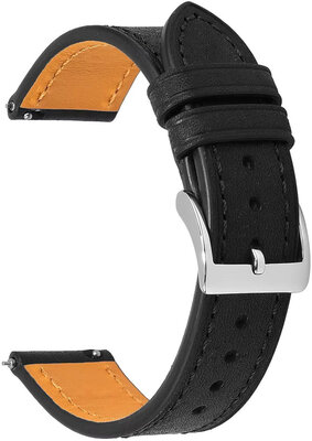 Leren riempje Ricardo Orvieto premium, Black, Quick Release