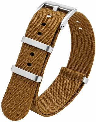 Textiel bandje Ricardo Olbia premium, Brown, NATO