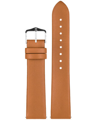 leren horlogeband Hirsch Toronto XL 03702270-2, bruin, kalfsleer, lengte XL, Quick Release